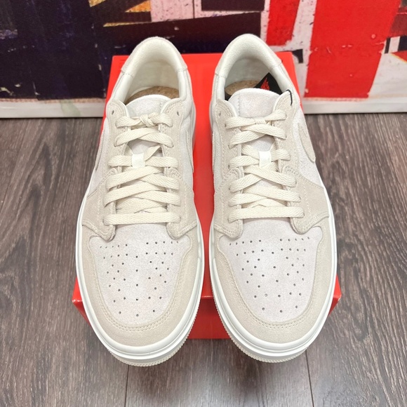 2022 Nike Air Jordan 1 Low Elevate Sail / Coconut Milk / Sanddrift DH7004 101 - Picture 3 of 13